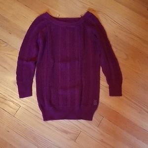 XS SO Dark Red 3/4 Sleeved Top